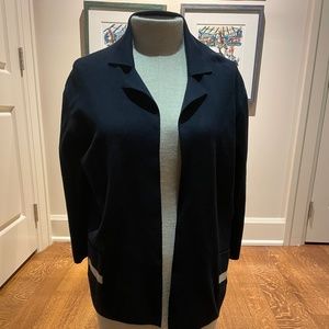 Vintage Armani Collezioni Size 12 Navy Cardigan